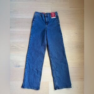 Levi's Women's Straight Wide Leg Jeans in Deep Blue